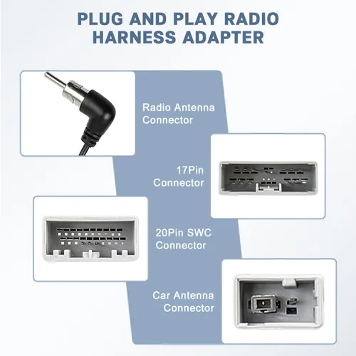 Miniatura 4 de Reemplazo del arnés de cableado estéreo de radio para Honda CRV 2007-2011 y Honda Civic 2008-2011 sin AMP, cable de altavoz de radio de coche ISO