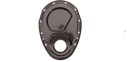 Miniatura 4 de Cobra-Tek para 55-95 Chevy SB 283 305 327 350 400 Juego de cubierta de cadena de distribución con lengüeta de sincronización (Negro)