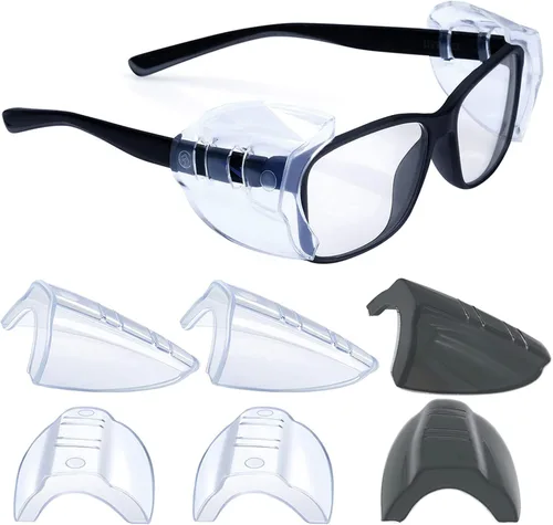 Miniatura 16 de Protectores laterales para gafas, protectores laterales deslizables, tamaño L se adapta a marcos de gafas medianos a grandes, tamaño M se adapta a