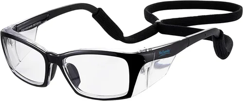 Gafas de Seguridad Graduables Antiempañantes con Bloqueador de Luz Azul, Brazos de Goma Suave Ajustables y Antideslizantes y Almohadillas para la