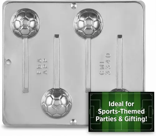 Miniatura 3 de Bola de fútbol Lollipop Chocolate Candy Mold 3340
