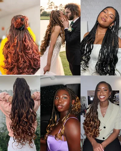 Miniatura 5 de Cabello rizado francés trenzado de 10 pulgadas, color 4, cabello rizado preestirado, 8 paquetes de trenzas de ganchillo de rizo francés para trenzas