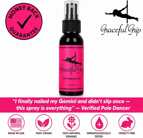 Miniatura 2 de Spray de agarre para poste: agarre de mano a base de colofonia para baile de poste, solución de agarre de poste para manos secas para entrenamiento