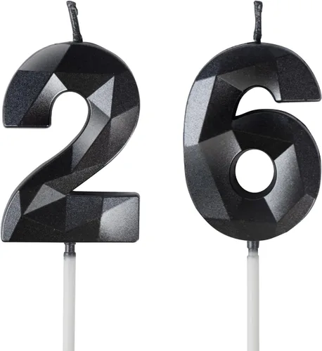 Miniatura 101 de Velas de cumpleaños número 15, velas número 15, velas de feliz cumpleaños de oro rosa para pastel, decoraciones de cobertura de pastel de diseño 3D