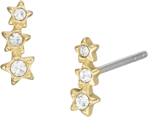 Miniatura 3 de Fossil - Aretes tipo dormilona de acero inoxidable para mujer de tono dorado