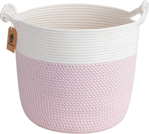 Miniatura 10 de Goodpick Canasta de Almacenamiento de Juguetes de 17"x16" para Niños, Decoración del Hogar Sala de Estar, Canasta de Regalos para Bebé Varón