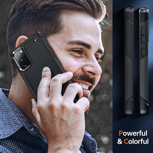 Miniatura 6 de LeYi Funda para teléfono S20 FE 5G: Funda Samsung S20FE 5G con [2 unidades] protectores de pantalla, resistente a golpes de servicio pesado de doble