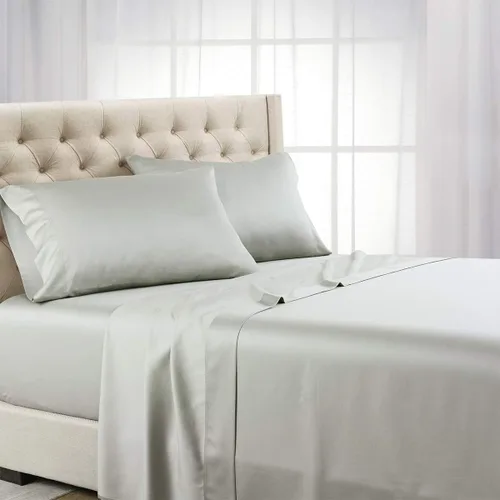 Royal Hotel ABRIPEDIC - Juego de sábanas de Tencel, tela suave y natural pura, 100% tejido Tencel Lyocell Gris