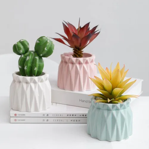Miniatura 4 de Molde de Silicona para Florero de Flores Secas, Maceta de Concreto, Plantas Suculentas, Molde de Cemento Yeso Arcilla para Frasco de Vela/Contenedor