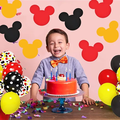 Miniatura 6 de 45 piezas de recortes de ratón, silueta de ratón, decoración de papel de cumpleaños para fiestas temáticas, suministros escolares, tablón
