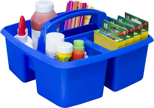 Miniatura 13 de Storex, clasificador grande para manualidades para salón de clases con tazas, 13 x 11 x 6.575 pulgadas, verde, caja de 2 unidades (00983A02C)