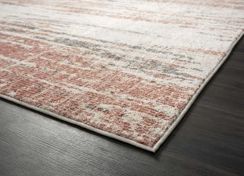 Miniatura 4 de Abani Laguna LAG110E - Líneas de goteo gris naranja (5'3" x 7'6")