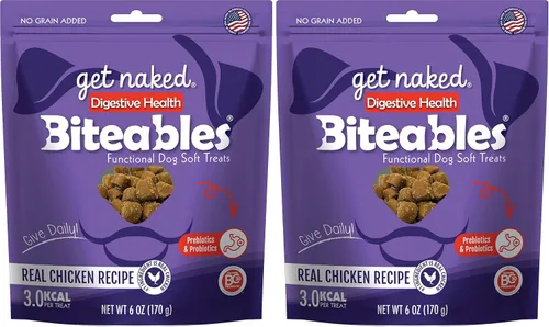 Miniatura 8 de Get Naked Biteables - Golosinas suaves para perros de salud digestiva, bolsa de 6 onzas