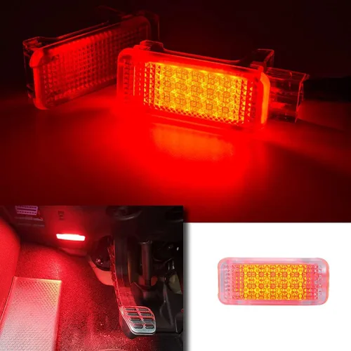 Miniatura 5 de Golf GTI MK5 MK6 Lámpara de Cortesía LED Interior para VW Touareg Eos Passat B5 B6 CC Golf 4/5/6 Sharan Beetle Caja de Guantes Roja Lámparas de Pie