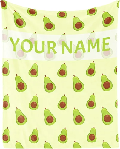 Miniatura 11 de Manta de aguacate – suave, mullida y cálida – Manta pequeña de 30 x 40 pulgadas para sofá, oficina, verde lindo regalo para niñas y niños