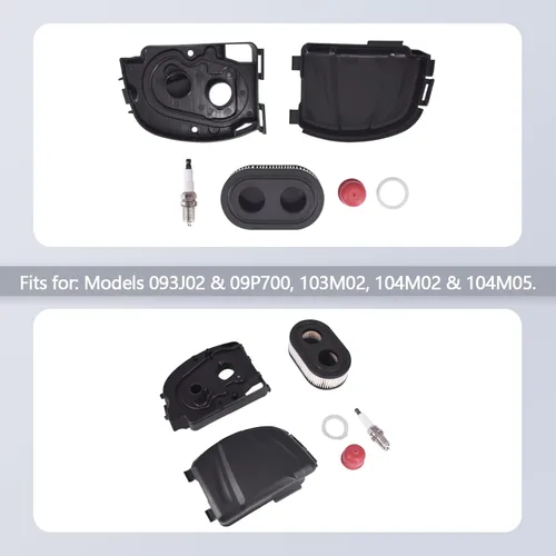 Miniatura 3 de 594107 594106 595658 Kit de cubierta para filtro de aire para cortacésped con filtro de aire y base de filtro de aire del motor, compatible