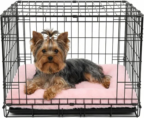 Miniatura 12 de Cama para Jaula de Perro Camas Lavables para Perros XX-Pequeños Franela Gruesa Deluxe Esponjosa Cómoda Almohadilla para Perrera Antideslizante