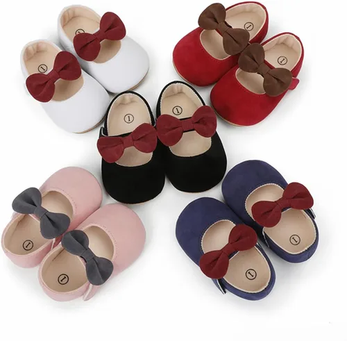 Miniatura 2 de Uineky Zapatos de vestir para bebés y niñas recién nacidas, zapatos planos estilo Mary Jane, antideslizantes, ligeros, suela suave, zapatos de boda