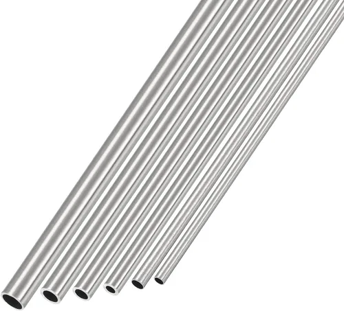 METALLIXITY Tubo de acero inoxidable 304 (0.039 in-0.236 in de diámetro x 0.006 in/0.024 in de pared T x 11.811 in de largo), 6 piezas en 1 juego,