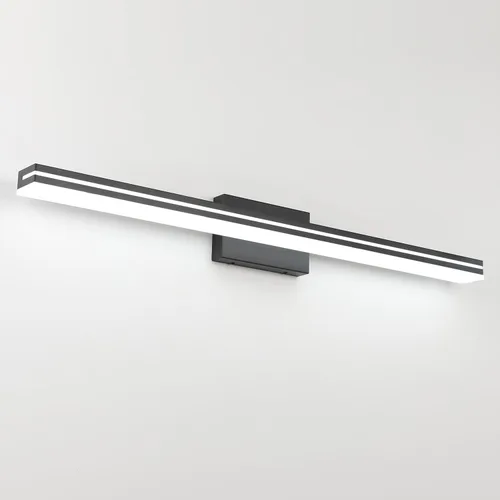 Miniatura 34 de SineRise Barra de Luz LED Moderna para Tocador de Baño de 16 Pulgadas, Accesorios de Iluminación de Pared de Baño Modernos de Acrílico Cromado Sobre