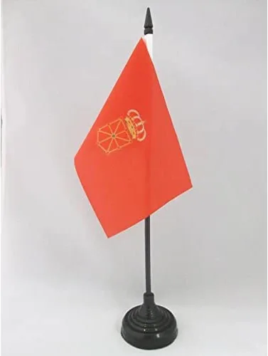 Miniatura 41 de Bandera de mesa de Andalucía 4'' x 6'' - Bandera de escritorio de la región española de Andalucía 5.9 x 3.9 in - Barra y base de plástico negro - AZ
