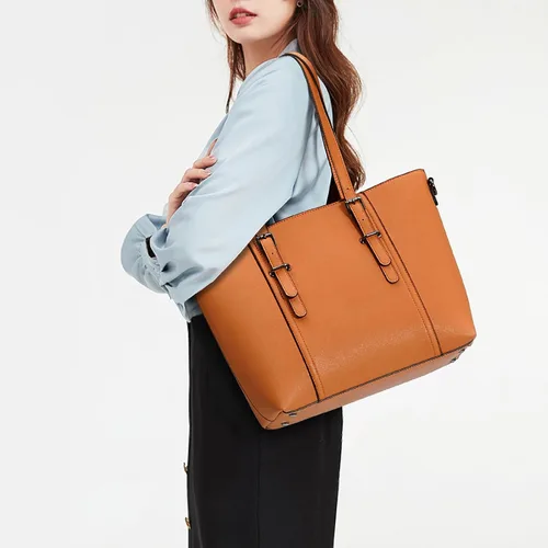 Miniatura 3 de Bolsas estilo cartera y bolsos estilo tote y de hombro para mujer con asa superior.
