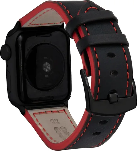 Miniatura 11 de Bandini Correa de cuero para hombre para Apple Watch de 1.732 in 1.772 in 1.654 in 1.614 in 1.575 in 1.496 in 1.929 in y Ultra, correa de iWatch