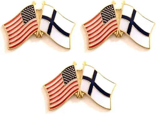 Miniatura 44 de 3 Pines de solapa con banderas de Estados Unidos y países internacionales, paquete de 3 pines dobles con diseño de banderas de Estados Unidos