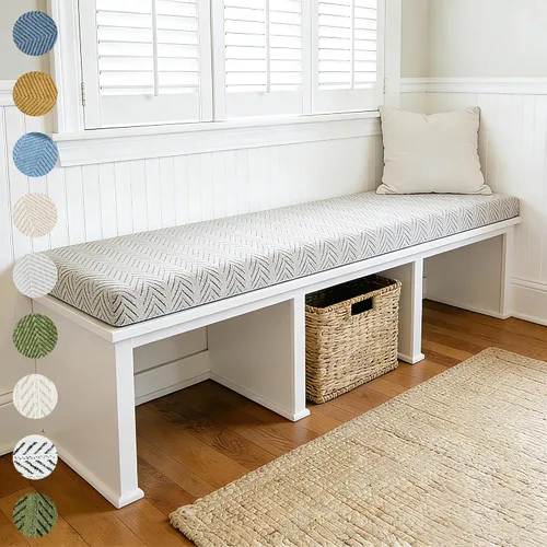 Miniatura 12 de Cojín personalizado para ventana de bahía, cojín de asiento de ventana, cojín de asiento personalizado para alféizar de ventana, cojines de espuma