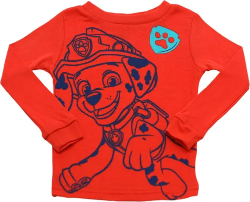 Miniatura 4 de Nickelodeon Paw Patrol Baby Shark Blue's Clues & You - Conjunto de pijama de algodón ajustado de 4 piezas
