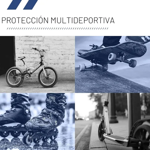 Miniatura 5 de Casco Multideporte Triple Certificado 80Six - Ideal para Bicicleta, Monopatín, Patineta, Patines en Línea y Patinaje en Línea Azul marino mate