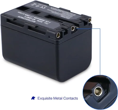 Miniatura 4 de melasta Batería de iones de litio NP-QM71 de 7.2V 3000mah compatible con cámara Sony Camcorder NP-QM70 QM71D NP-FM50 NP-FM30 NP-FM70 NP-FM71 NP-FM90