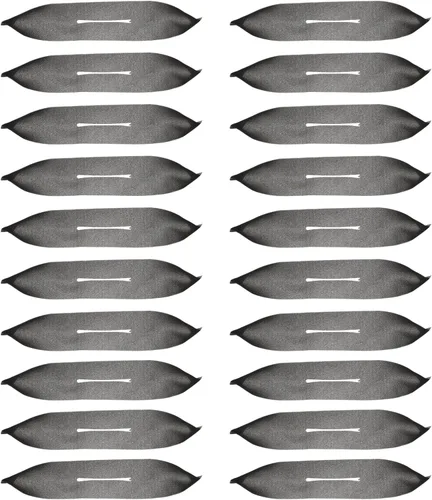 Milisten Funda para esponja para suspensión, 20 piezas, color negro, antideslizante