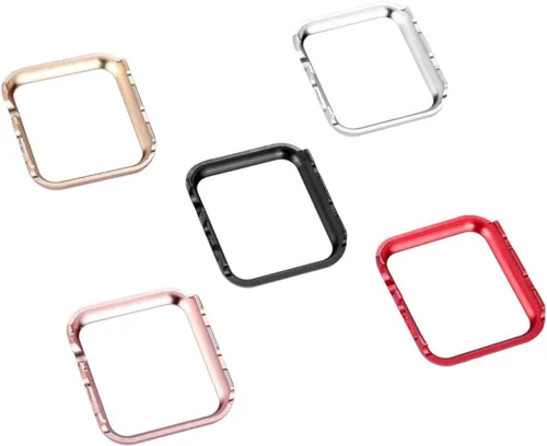 Miniatura 7 de Aleación de aluminio brillante Rhinestone Smartwatch Funda protectora parachoques para serie Sport Edition Plata
