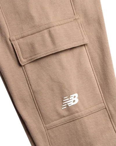 Miniatura 36 de New Balance Pantalones deportivos para niña, forro polar de mezcla de algodón suave con cordón y bolsillos (tallas 8-16)