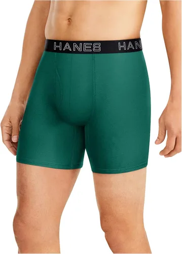 Hanes Calzoncillos tipo bóxer de soporte total para hombre, Colores Variados