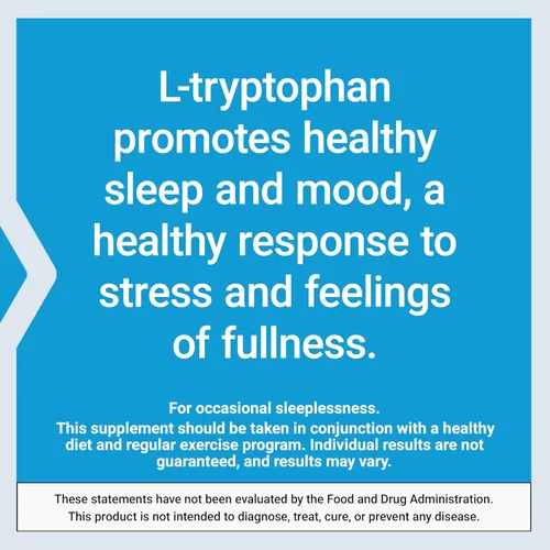 Miniatura 6 de Life Extension L-Tryptophan, 500 mg, Encourages Healthy Serotonin Levels and Promotes Healthy Sleep, Mood, Stress Response & Satiety, Gluten-Free