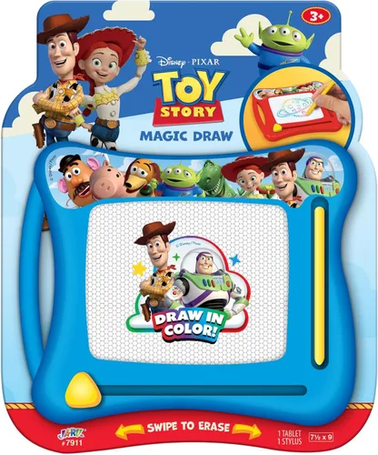 Miniatura 8 de JA-RU Toy Story Magic Draw-Bloc de dibujo magnético (paquete de 2) juguetes de viaje en automóvil, tablero de escritura para niños pequeños sin