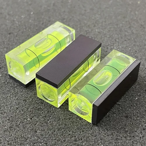 Miniatura 2 de ZUJHPYMI 6 piezas de nivel de burbuja magnético pequeño 10x10x29mm Mini niveles de espíritu de burbuja cuadrada herramientas de nivelación