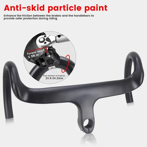 Miniatura 4 de Manillares de fibra de carbono RXL SL para bicicleta de carretera con vástago integrado, manillar de bicicleta de carretera integrado de carbono