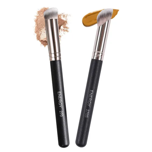 ENERGY Juego de brochas correctoras para maquillaje facial líquido, brocha para crema líquida, polvo, mezcla, pulido, debajo del corrector de ojos,