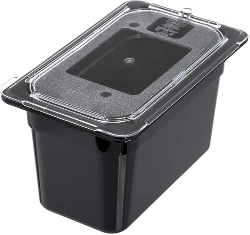 Miniatura 5 de Carlisle FoodService Products 3068203 StorPlus - Sartén para alimentos de cuarto tamaño, policarbonato, 6 pulgadas de profundidad, color negro