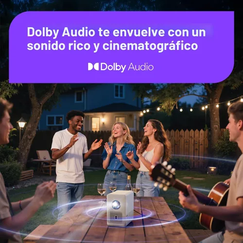 Miniatura 9 de Aurzen Roku - Proyector inteligente para TV con Wifi y Bluetooth, D1R Cube Roku Streaming Experience integrado, motor óptico sellado, 1080P FHD