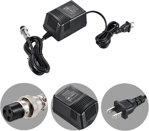 Miniatura 2 de 17V 600mA Mezclador de consola mezcladora Fuente de alimentación Adaptador de CA Conector de 3 pines Fuente de alimentación Pedalboard Entrada 110V