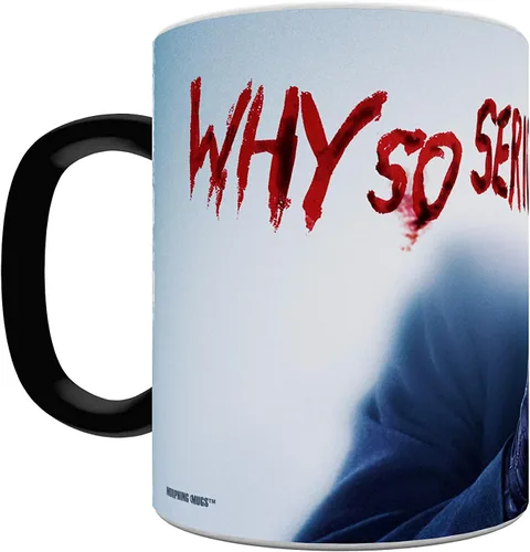 Miniatura 3 de Morphing Mugs DC Comics - Batman: The Dark Knight - Joker - Why So Serious - Taza de cerámica sensible al calor que cambia de color de 11 onzas
