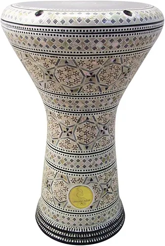 Miniatura 16 de Gawharet El Fan Classic - Percusión de tambor Darbuka de nácar de 17 pulgadas (Alma)