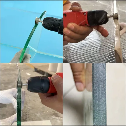 Miniatura 6 de Broca de doble cara para fresadora de diamante, grano 320, 0.157, 0.236 y 0.315 pulgadas para vidrio, azulejos, granito, mármol, cerámica, pulseras