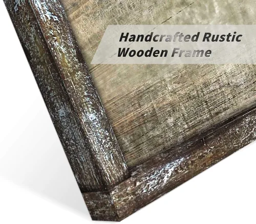 Miniatura 2 de Cuadro de caballos de madera para decoración de pared: pintura moderna de animales de caballo de vida silvestre sobre arte de pared de madera