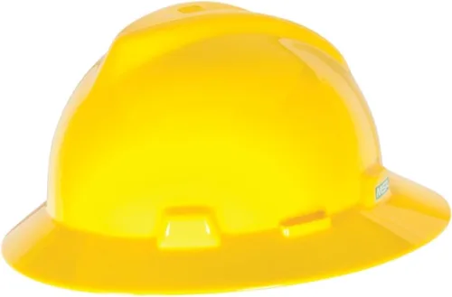 Miniatura 31 de MSA V-Gard Casco de Ala Completa con Suspensión - Carcasa de Polietileno, Protección Superior contra Impactos y Correas de Corona Autoajustables