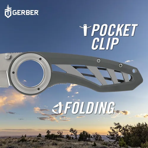 Miniatura 5 de Gerber Gear Remix - Cuchillo de bolsillo plegable, cuchillo de bolsillo de hoja de borde fino de 3 pulgadas para supervivencia y campamento